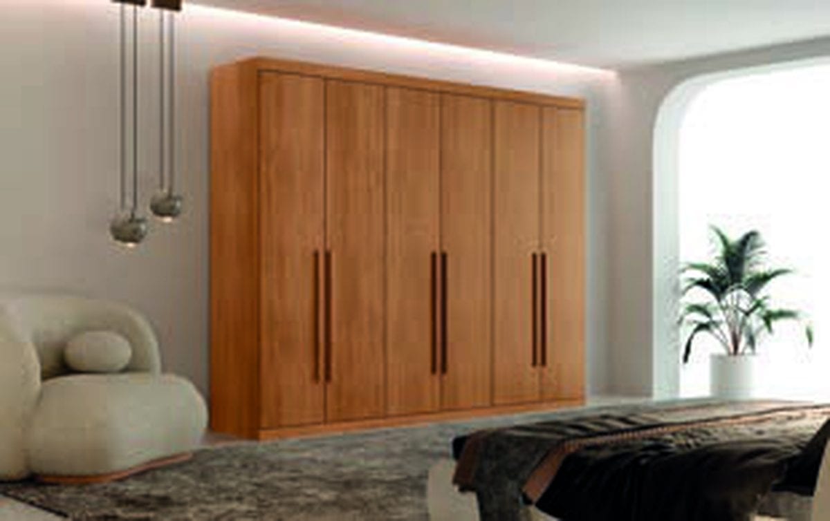 Guarda-roupa Bahia 6 portas em detalhe