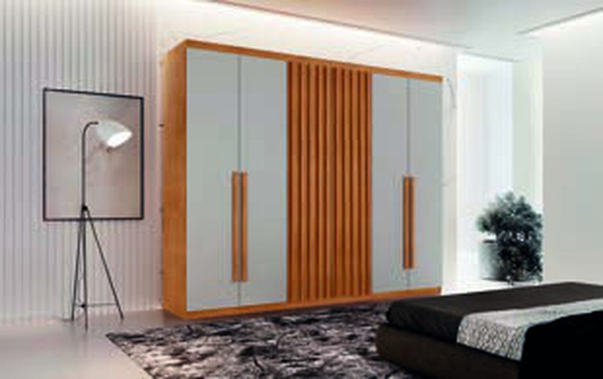 Guarda-roupa Denver 6 portas em detalhe