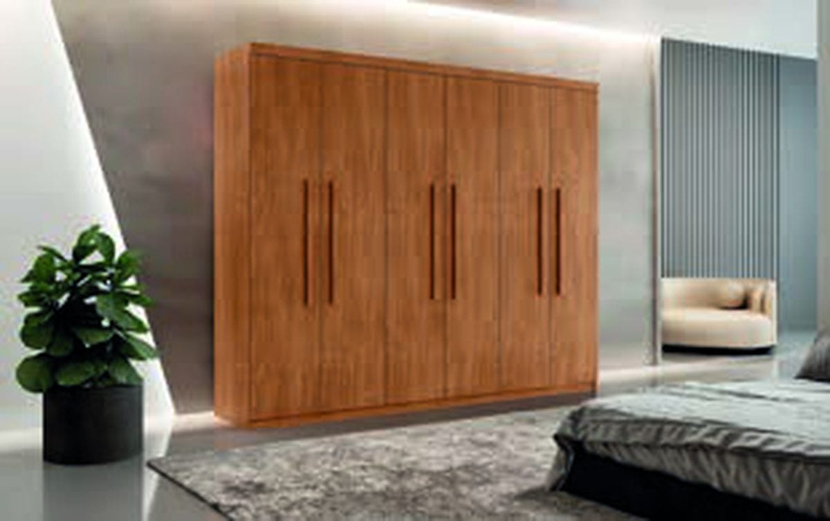 Guarda-roupa Espanha 6 portas em detalhe