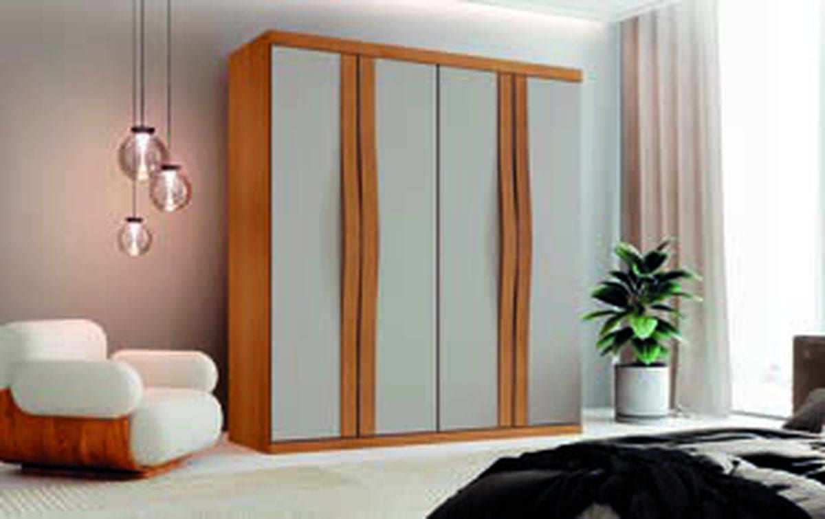 Guarda-roupa Grécia 4 portas em detalhe
