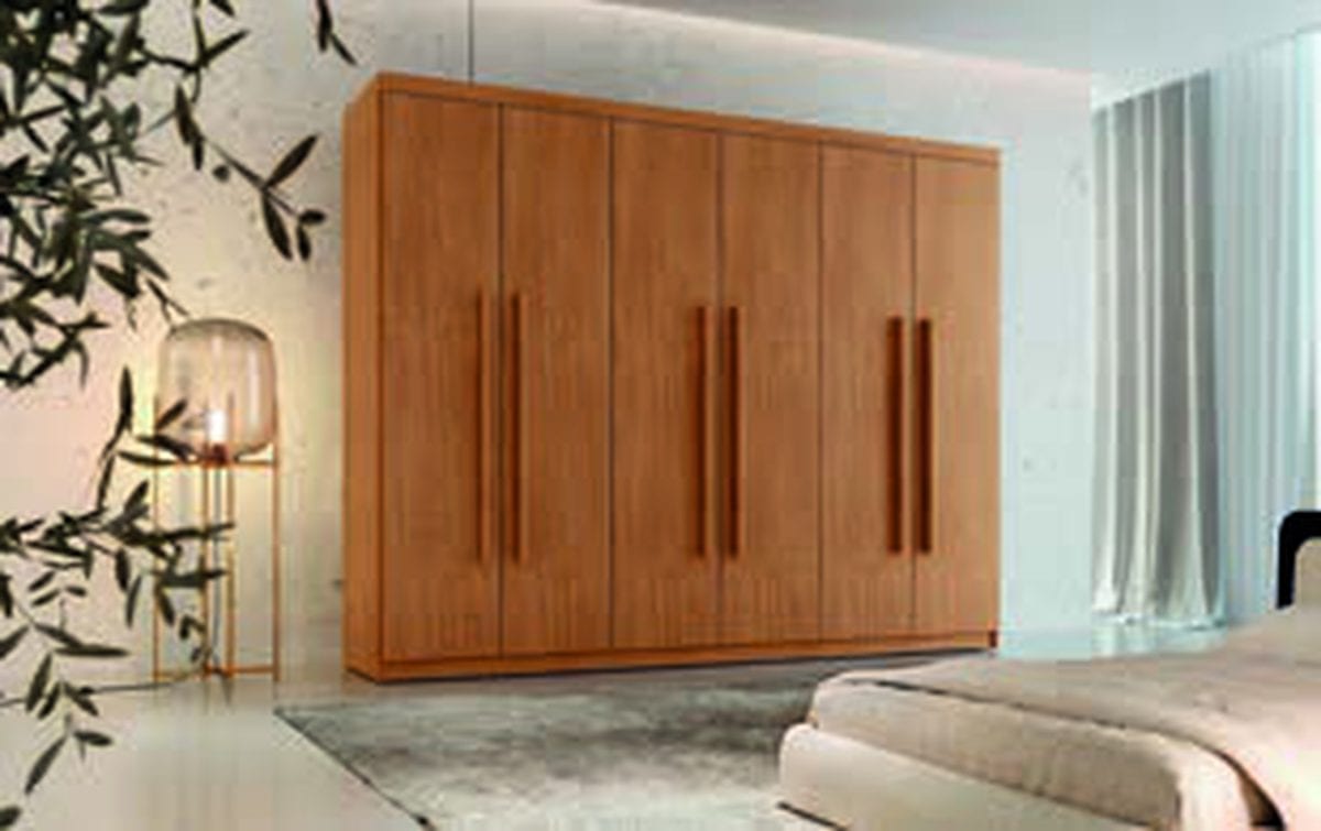 Guarda-roupa Hawaii 6 portas em detalhe