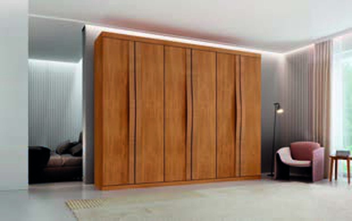 Guarda-roupa Linea 6 portas em detalhe
