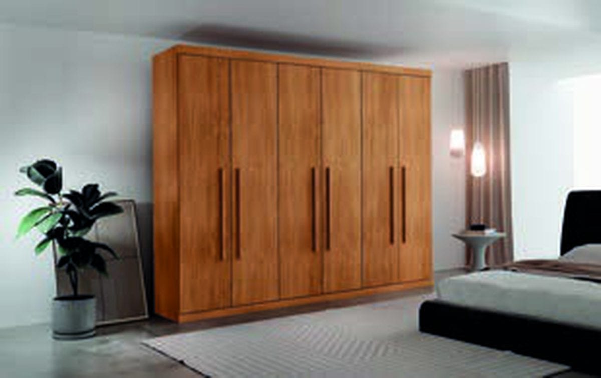 Guarda-roupa Pernambuco 6 portas em detalhe
